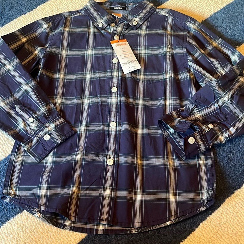 Gymboree plaid shirt new!